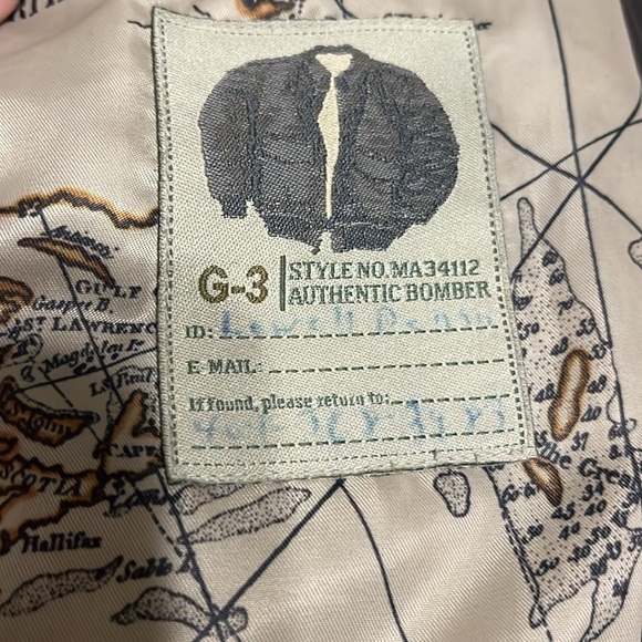 G-III authentic bomber jacket brown - Picture 5 of 7